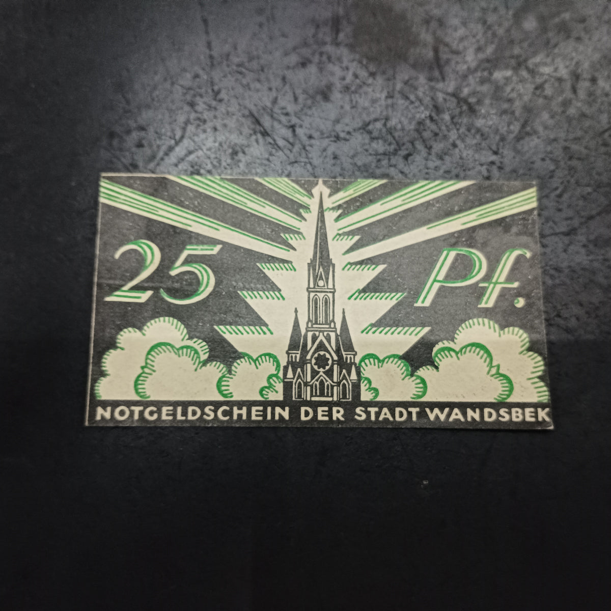 25 Pfennig 1921 - 	City of Wandsbek (Prussian province of Schleswig-Holstein) - German Notgeld (Ref: AUC1890)