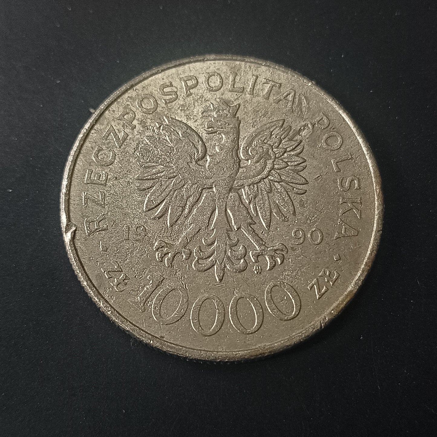 10000 Zlotys 1990 (10 years of Solidarity) - Poland