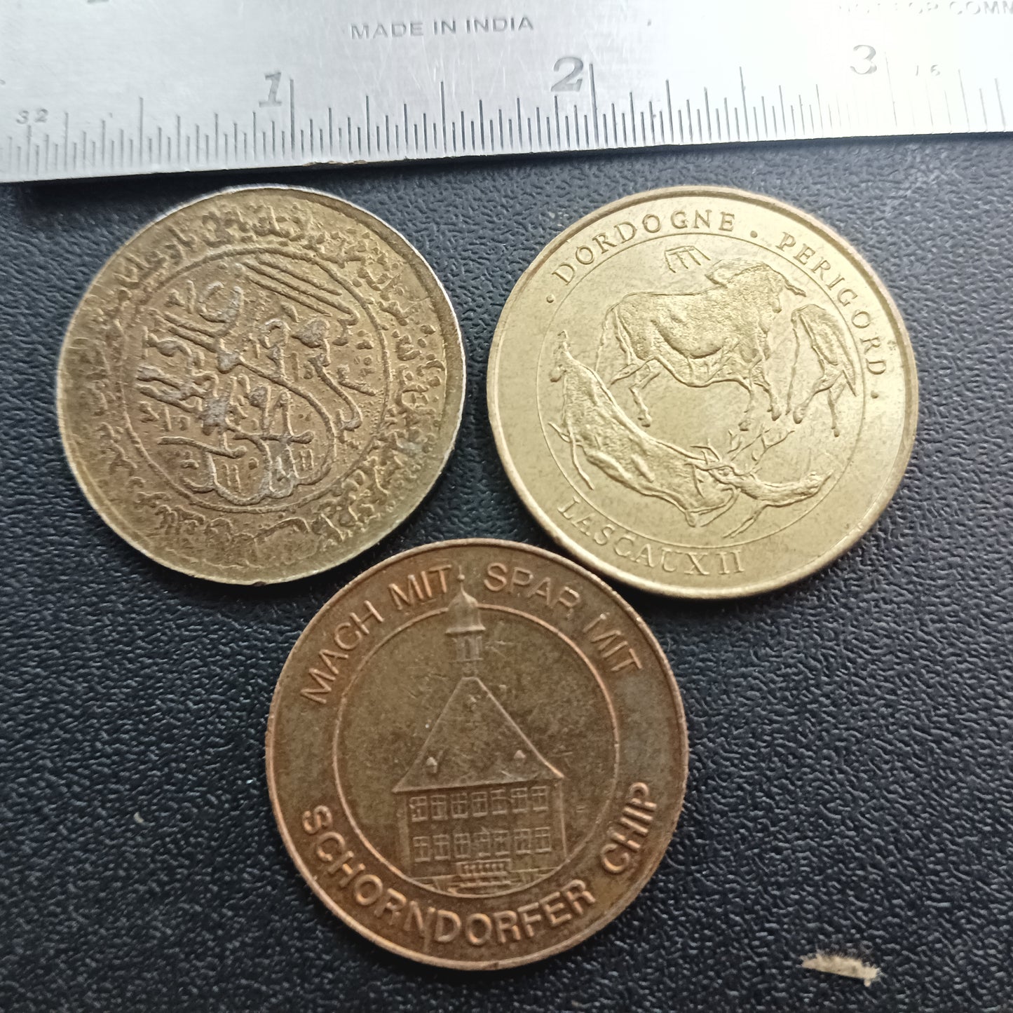 Lot of 3 Big Size Tokens - (Ref : AUC0724)