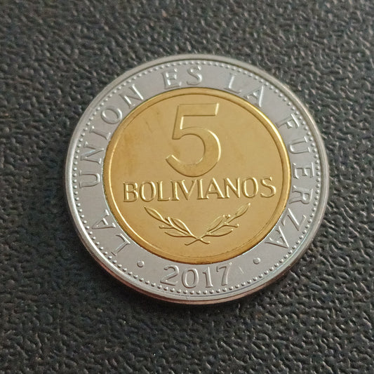 5 Bolivianos 2017 UNC - Bolivia