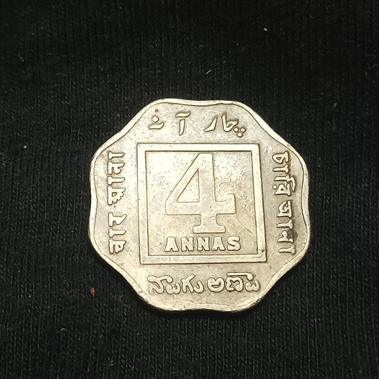 4 Anna 1919 Calcutta Scarce (Ref : 140620)