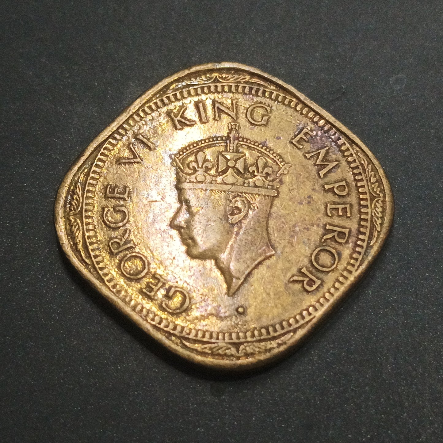 2 Anna 1944 Bombay George VI (Ref: AUC1574)