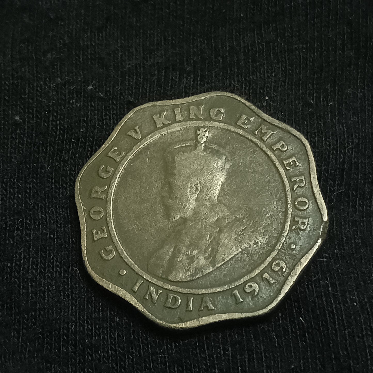 4 Anna 1919 Calcutta Scarce (Ref : 140626)