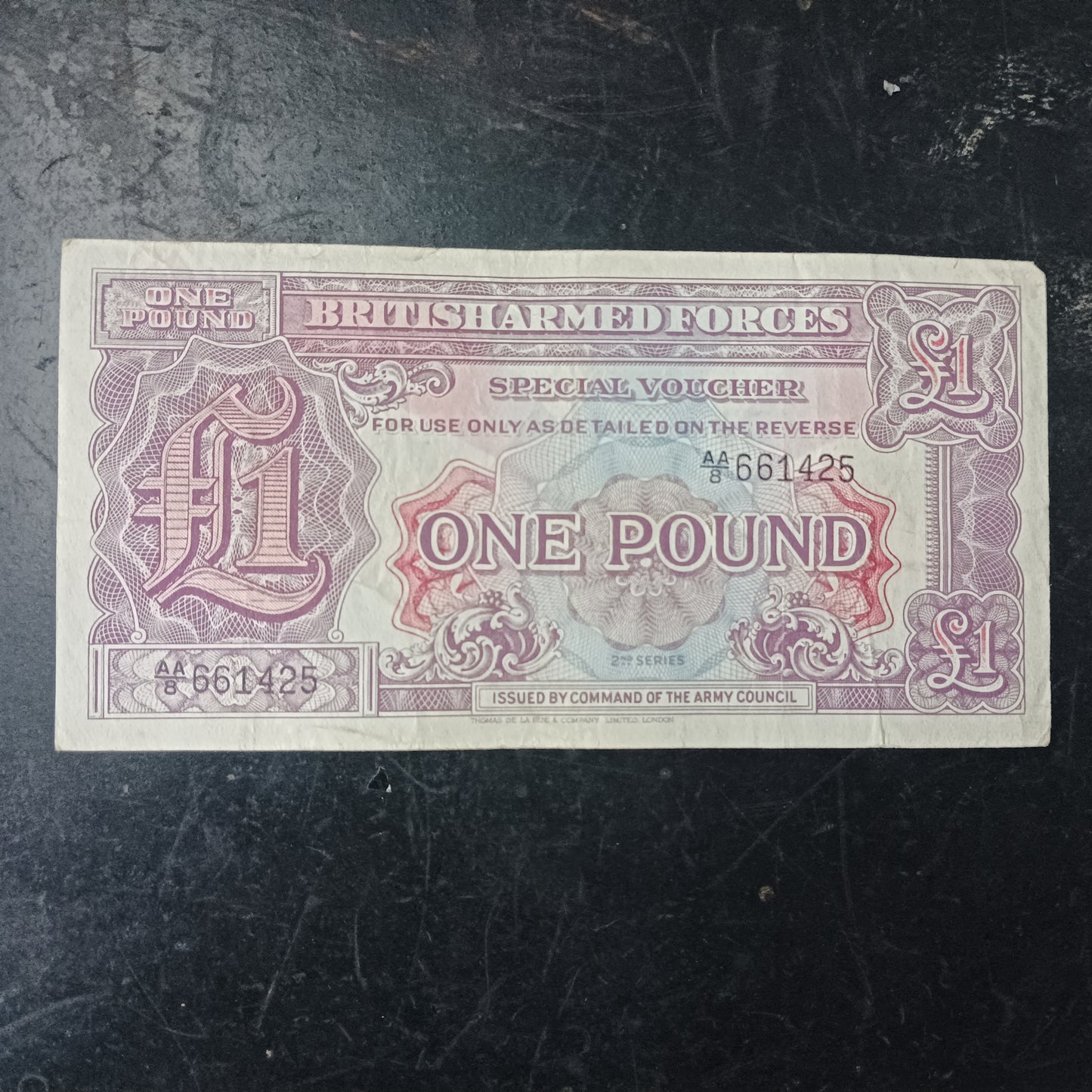 1 Pound - British Armed Forces 2nd series  1948 - United Kingdom -Military vouchers (Ref : AUC1476)