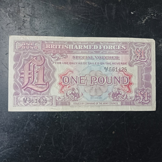 1 Pound - British Armed Forces 2nd series  1948 - United Kingdom -Military vouchers (Ref : AUC1476)