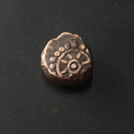 ½ Kakini - Deva Naga(250AD-300AD) Rare -	Naga dynasty of Narwar (Ref : AUC1566)