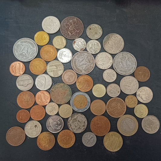 Lot of 50 Coins - Mix World Countries (Ref : AUC1358)