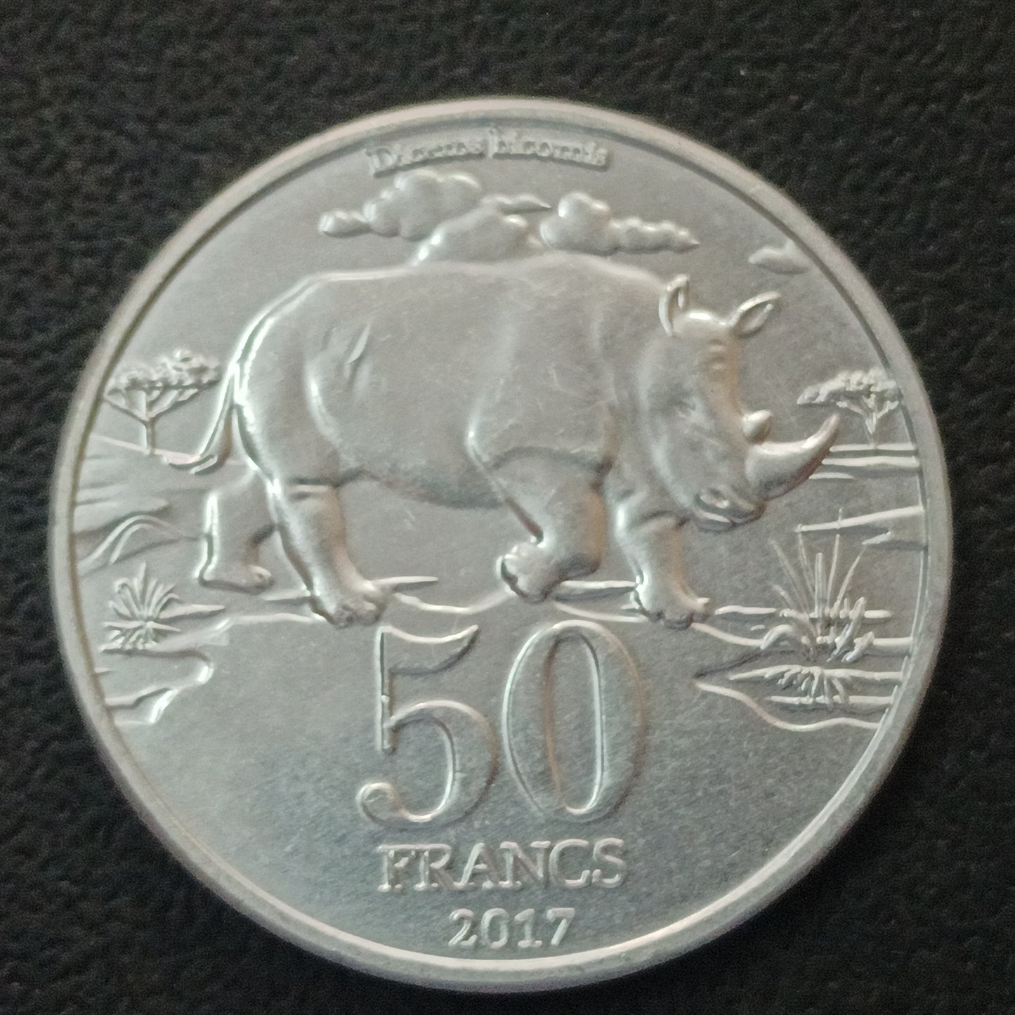 50 Francs 2017 UNC(Big Five: Rhino) - Katanga