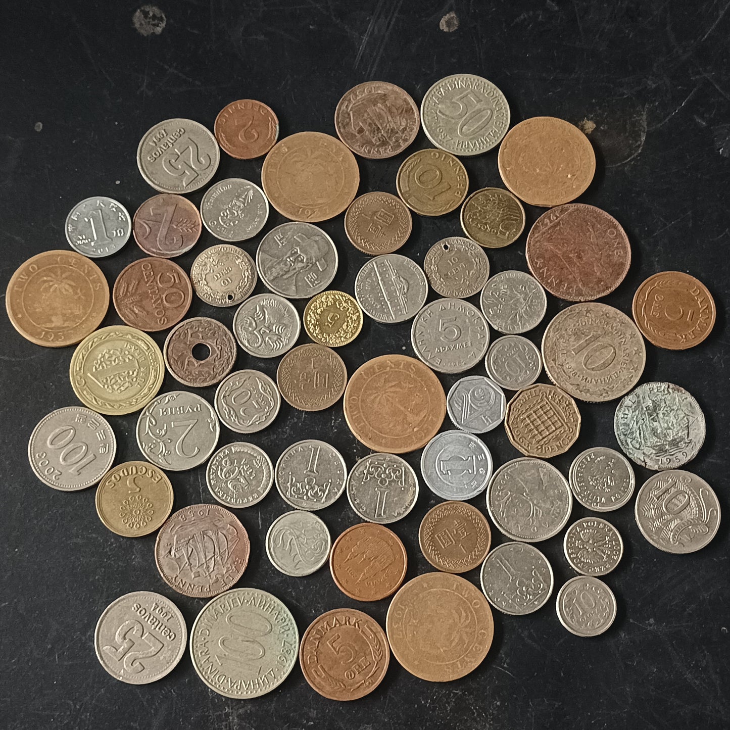 Lot of 55 Coins - Mix Countries - (Ref : AUC1454)