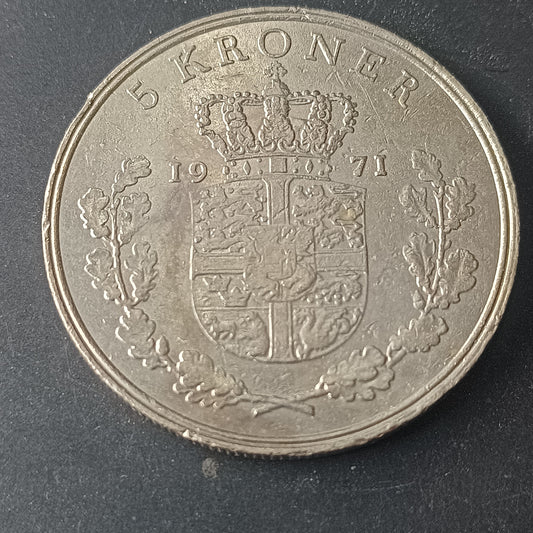 5 Kroner (Fredrick IX) - Denmark (Big Coin)