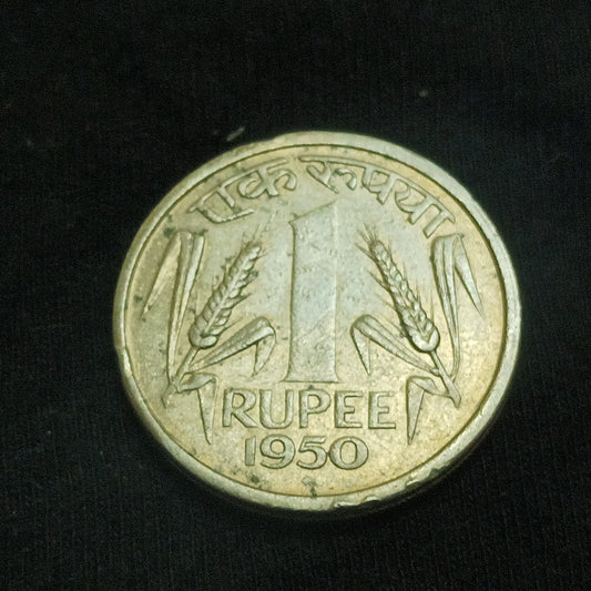 1 Rupee 1950 XF Bombay Scarce - (Ref : 140610)