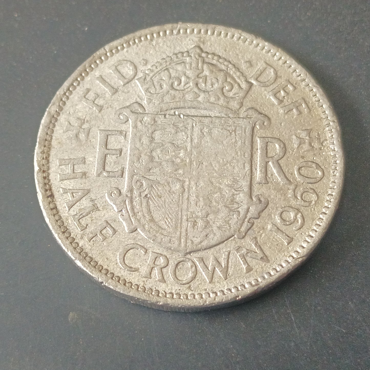 1/2 Crown 1960 - ElizabethII - United Kingdom (Ref: AUC1756)