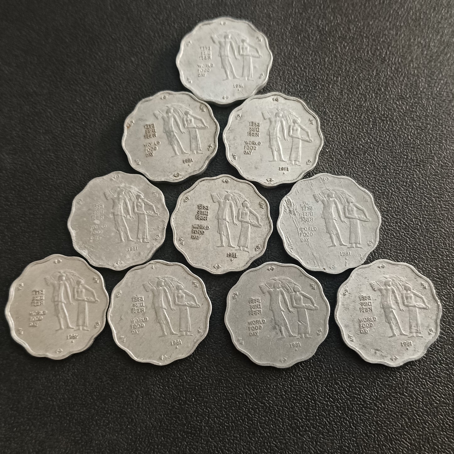 Lot of 10 Coins - 10 Paise 1981 World Food Day (Ref : AUC0940)