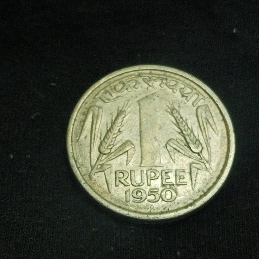 1 Rupee 1950  Bombay Scarce - (Ref : 140603)