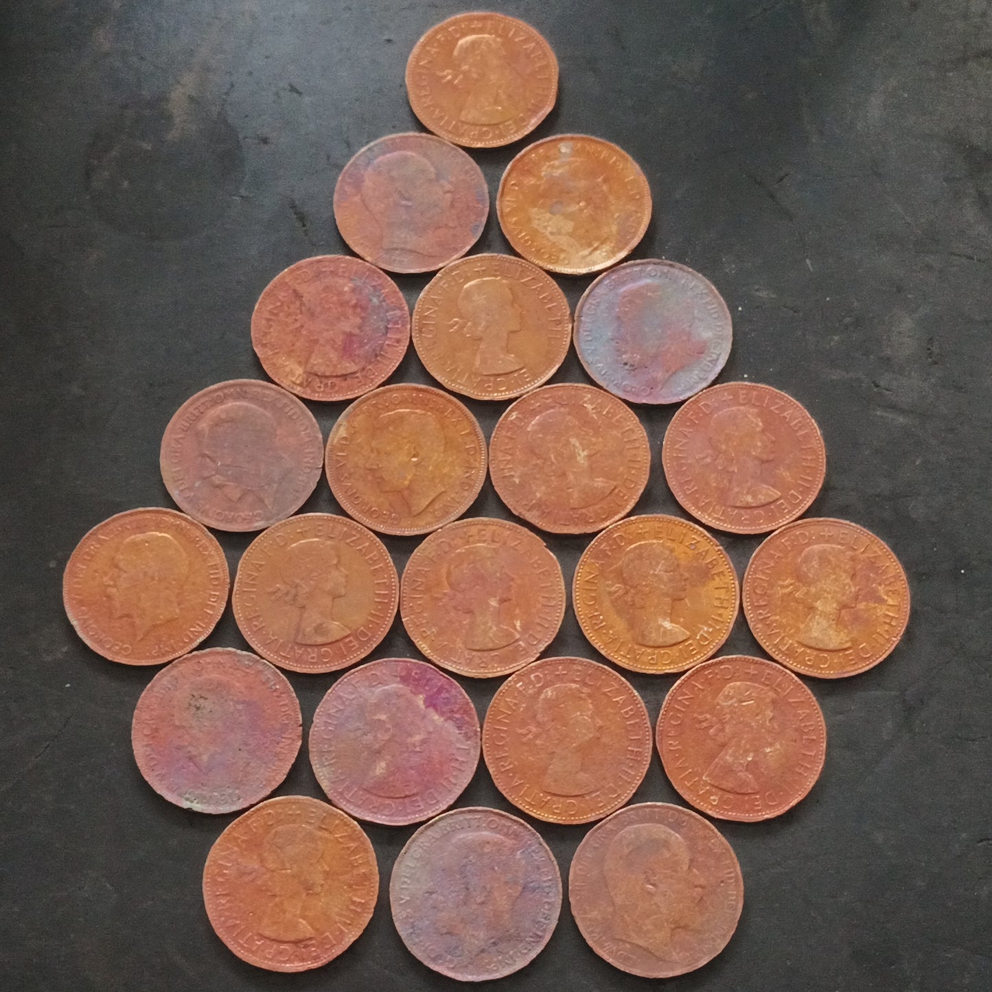Lot of 22 Coins - 1 Penny Edward/GeorgeV/GeorgeVI/Elizabeth Mixed Coins (Ref: AUC1803)