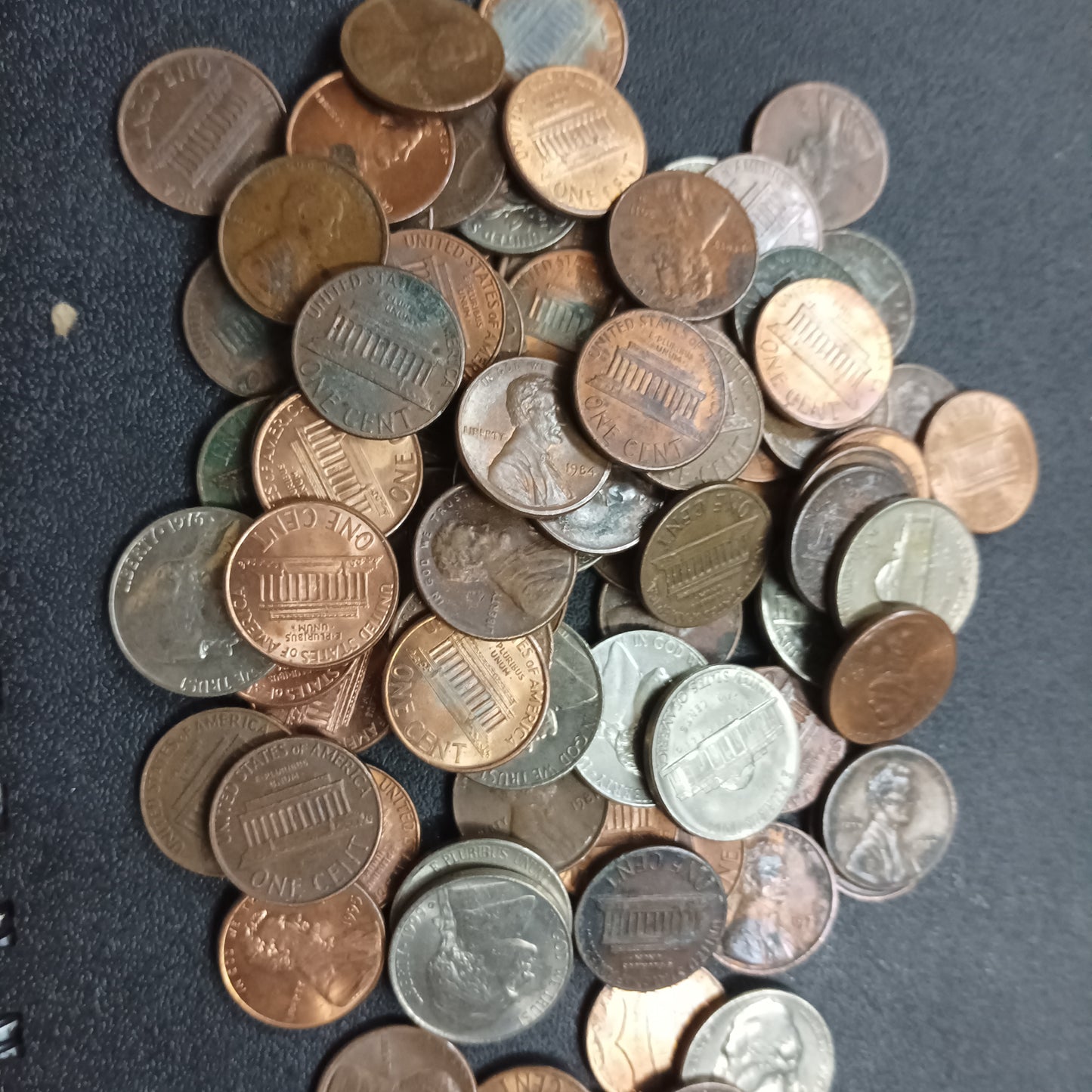 Lot of 88 Coins - U.S.A 1 Cent & 5 Cent (Ref : AUC0988)