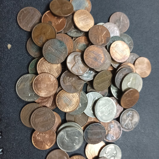 Lot of 88 Coins - U.S.A 1 Cent & 5 Cent (Ref : AUC0988)