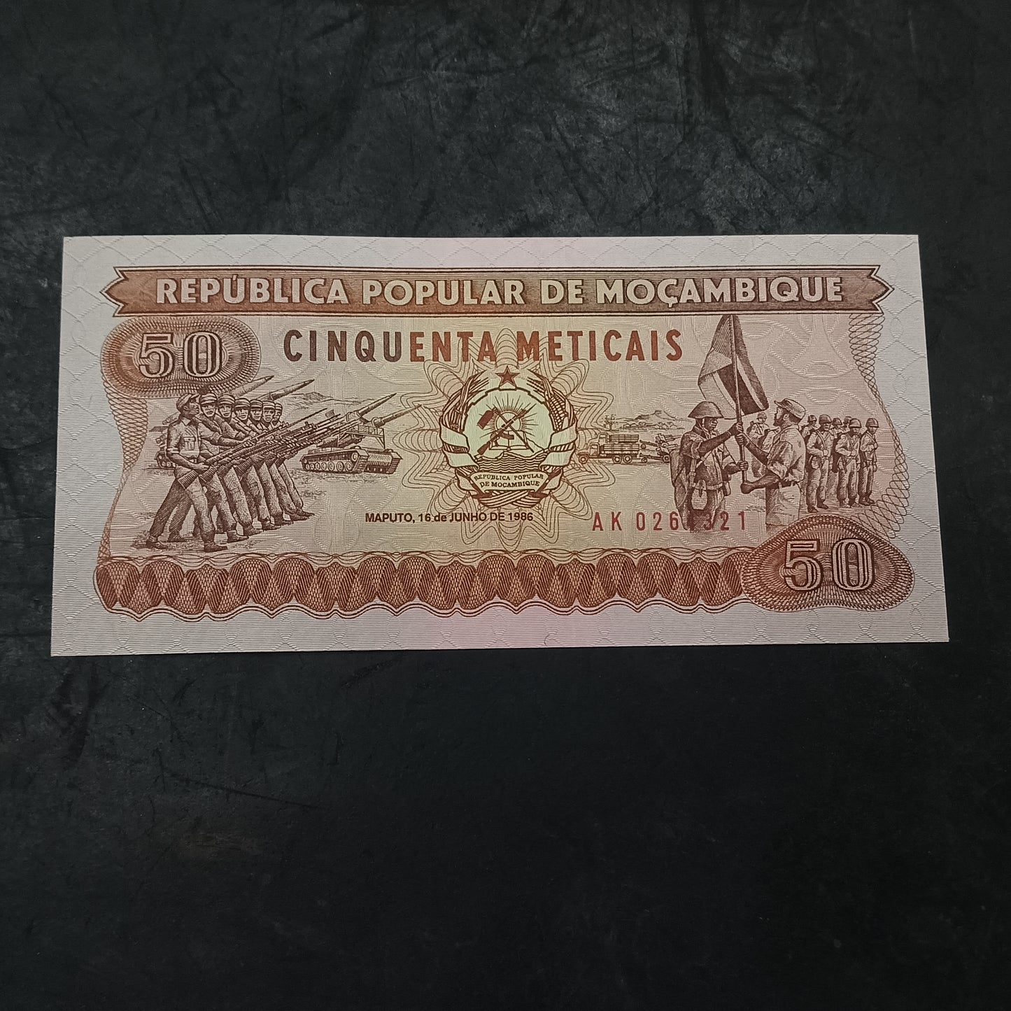 50 Meticais 1986 UNC - Mozambique