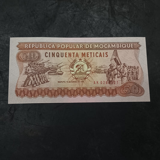 50 Meticais 1986 UNC - Mozambique