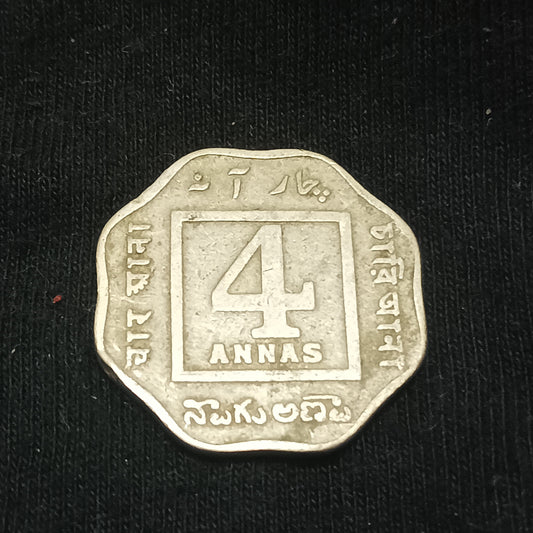 4 Anna 1919 Calcutta Scarce (Ref : 140619)