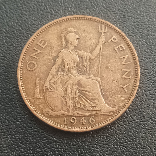 1 Penny George VI (1937 AD - 1948 AD ) - United Kingdom