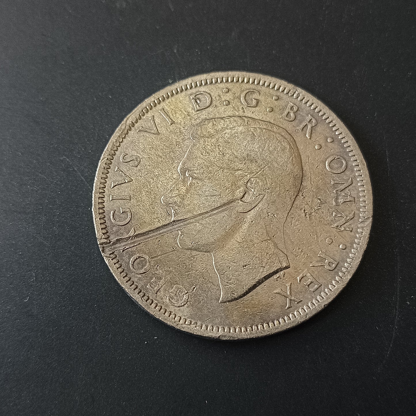 1/2 crown 1950 - George VI - United Kingdom ( Ref: AUC1685)