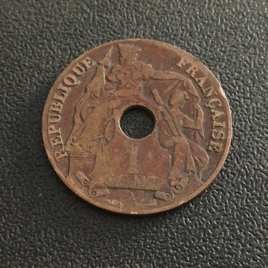 1 Cent 1921 - French Indochina (Ref : AUC2003)