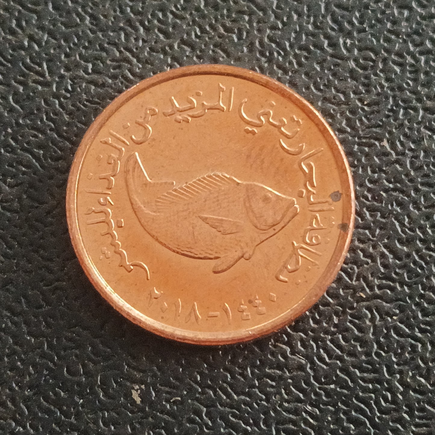 5 Fils - Zayed / Khalifa (FAO; small type; non-magnetic AUNC) - U.A.E.