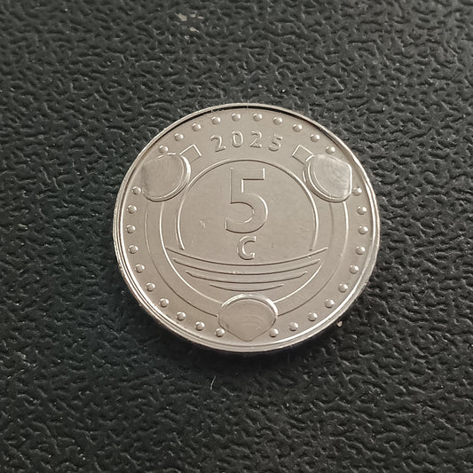 5 Cent 2025 AUNC - Curaco