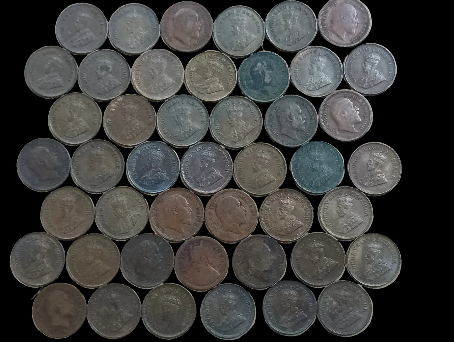 Lot of 45 Coins - 1/2 Pice Mix Years (Ref : AUC0997)