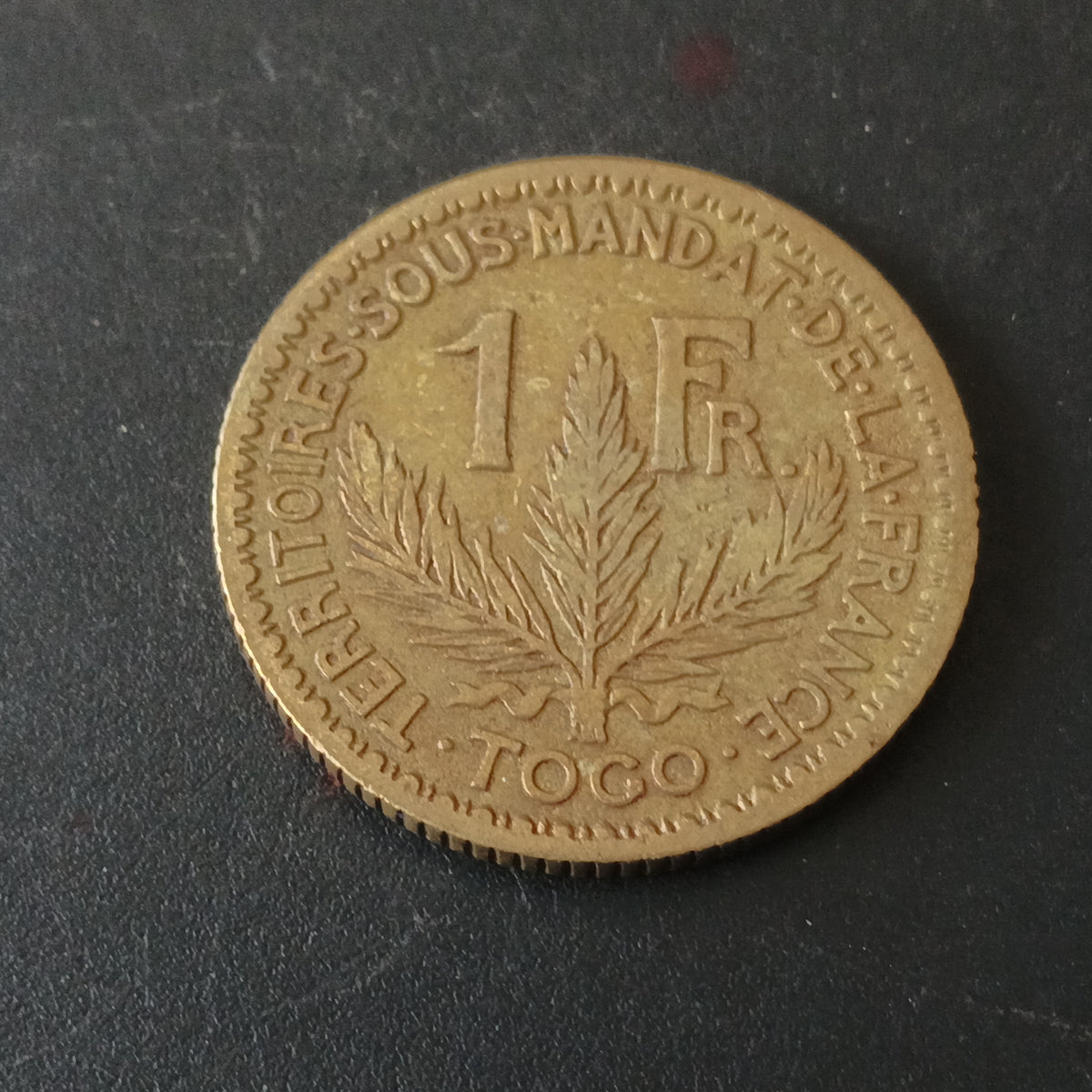 1 Franc 1924 Rare (Territoires sous mandat) - Togo (Ref : 131002)