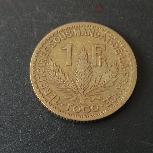 1 Franc 1924 Rare (Territoires sous mandat) - Togo (Ref : 131002)