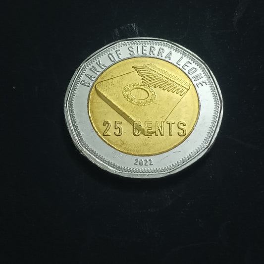 25 Cents 2022 UNC - Sierra Leone