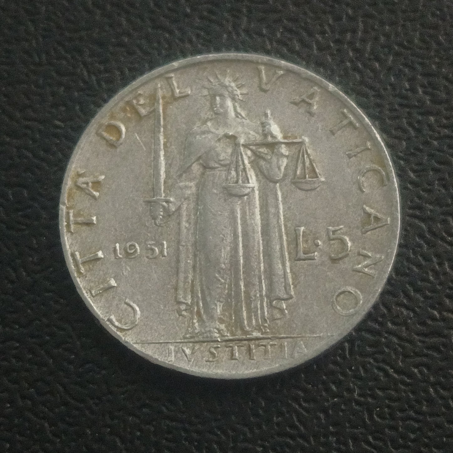 5 Lire (Pope Pius XII) - Vatican City