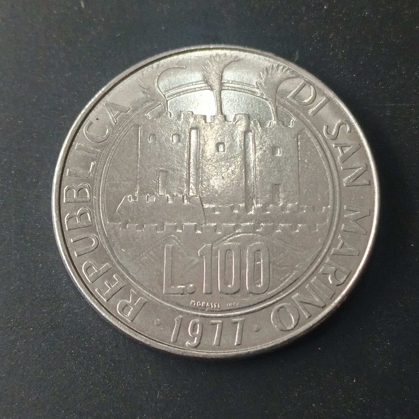 100 Lire 1977 (Fish) - San marino
