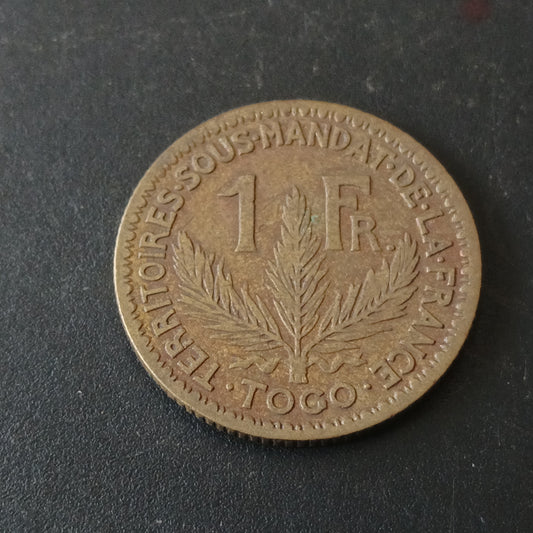 1 Franc 1924 Rare (Territoires sous mandat) - Togo (Ref : 131003)