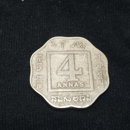 4 Anna 1919 Calcutta Scarce (Ref : 140617)