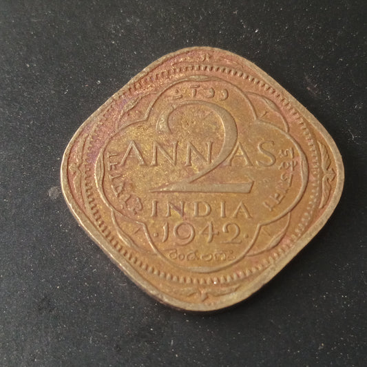 2 Anna 1942 Bombay George VI- (Ref : AUC1514)