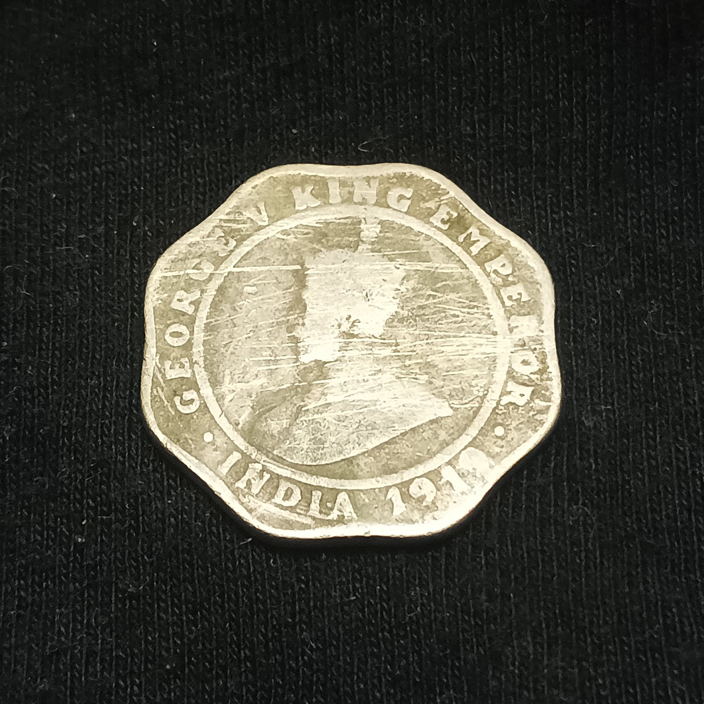 4 Anna 1919 Calcutta Scarce (Ref : 140619)