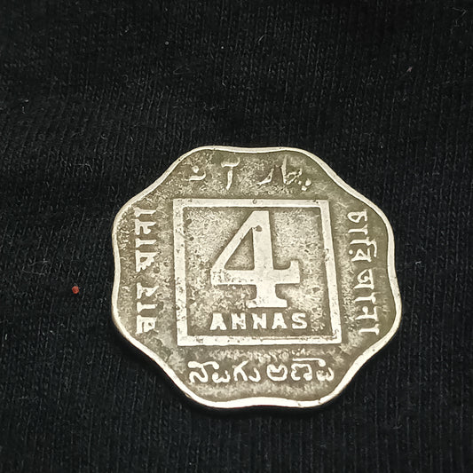 4 Anna 1920 Calcutta Scarce (Ref : 140622)