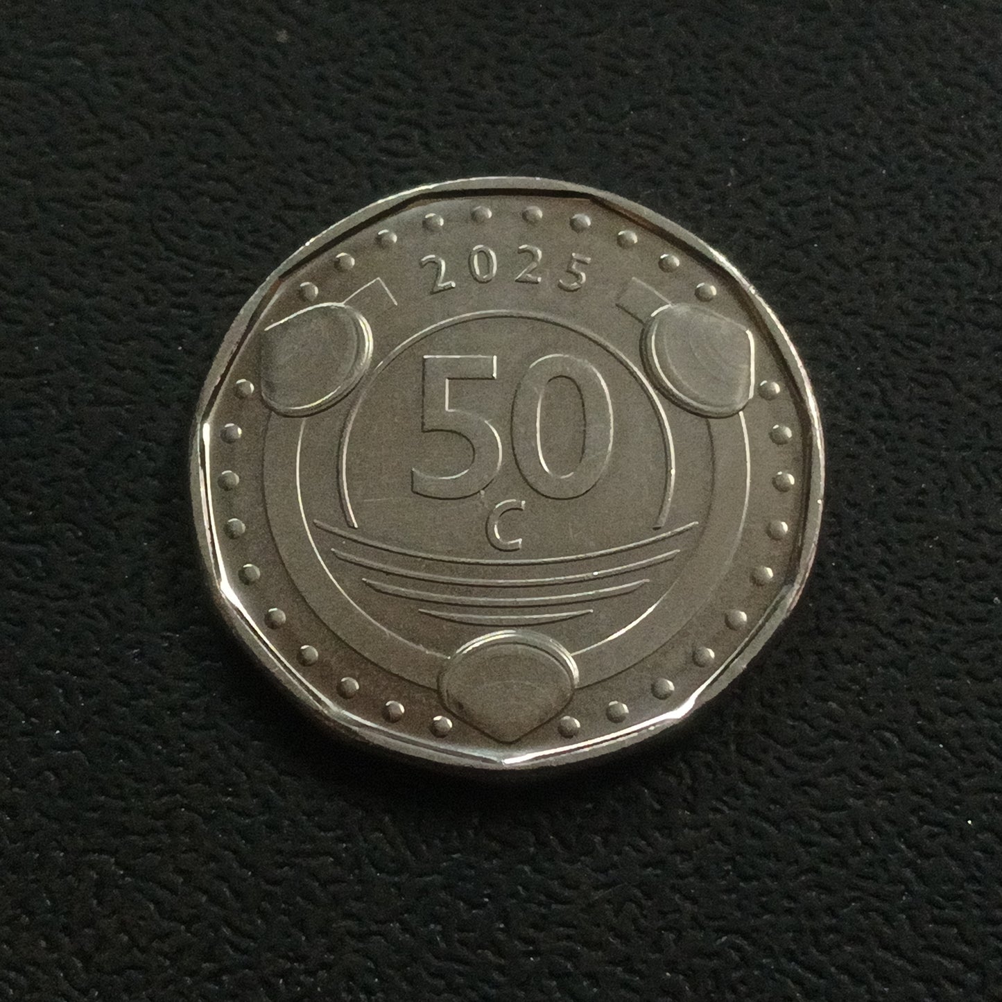 50 Cents 2025 UNC - Curacao