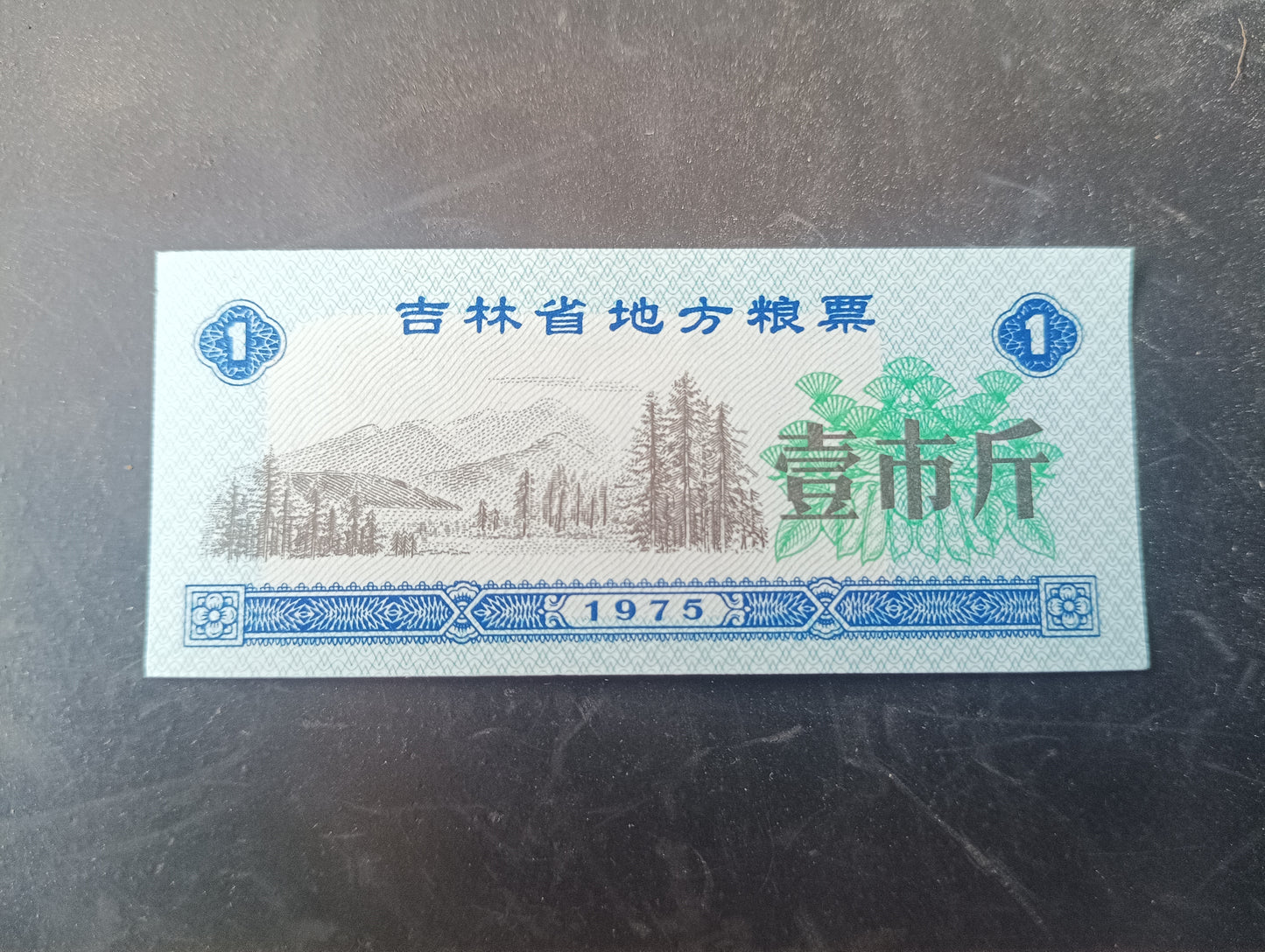1 Shi Jin 1975 - Jilin Province Food Stamp- China Ration Coupon
