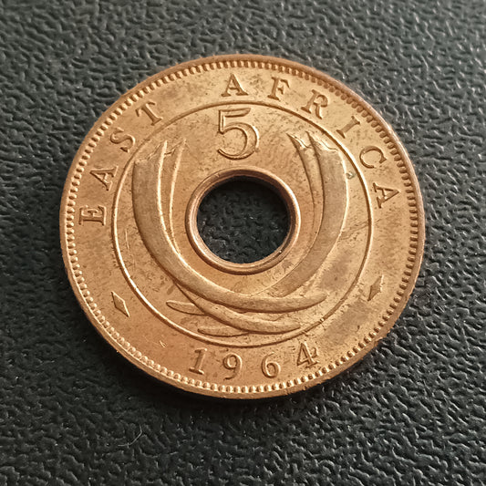 5 Cents 1964 XF+ - East Africa (Ref : AUC0790)