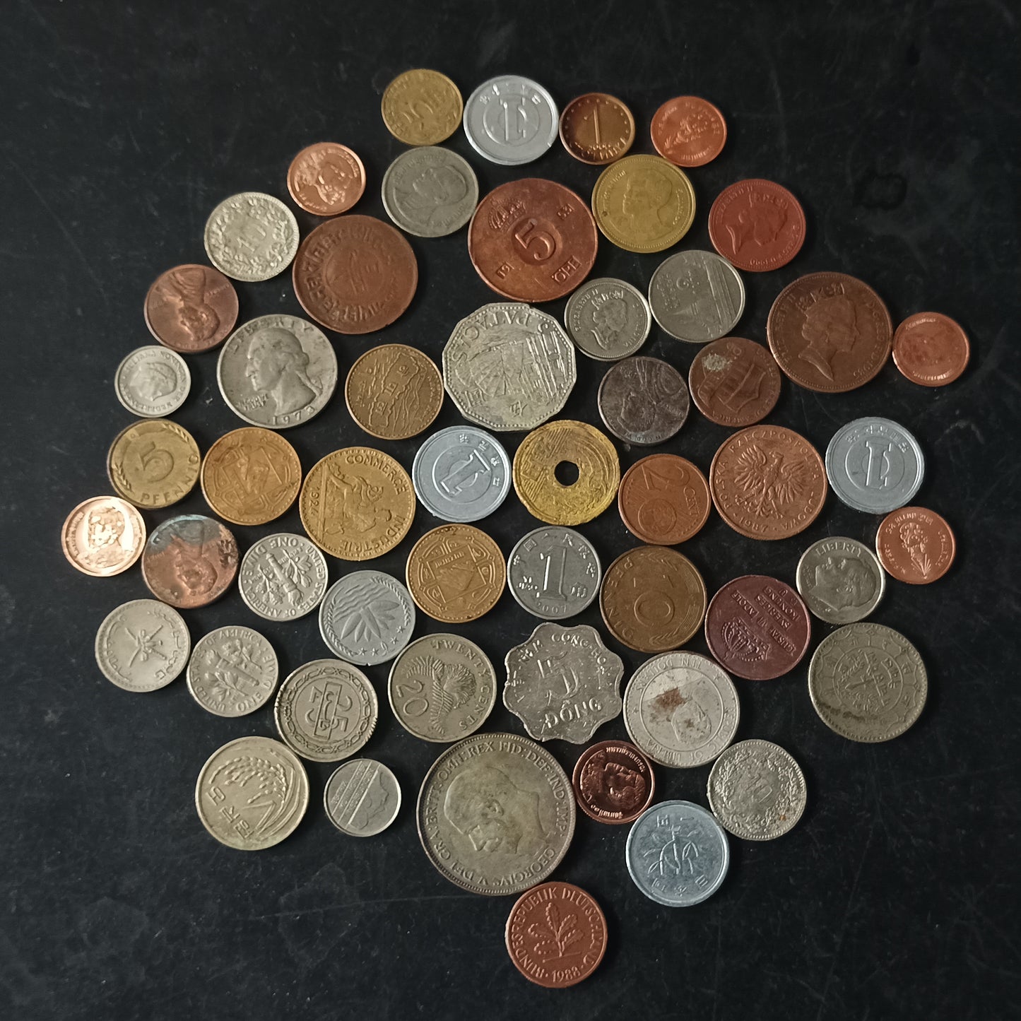 Lot of 54 Mix World Coins - (Ref: AUC1786)