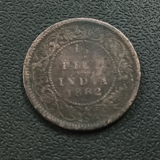 1/2 Pice 1862 Victoria- (Ref : AUC0802)