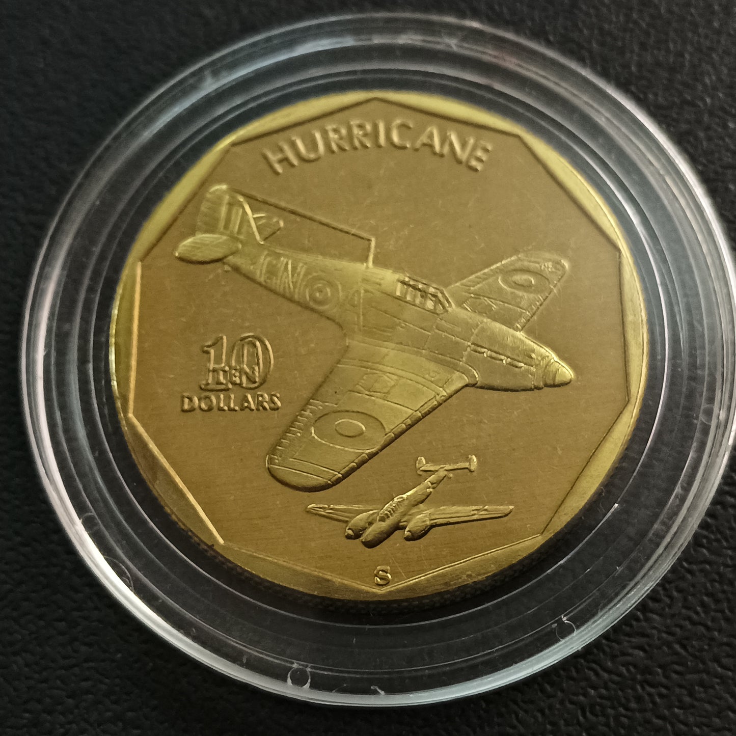 10 Dollars 1991 UNC :Aircraft of WWII : Hawker Hurricane- Marshall Islands