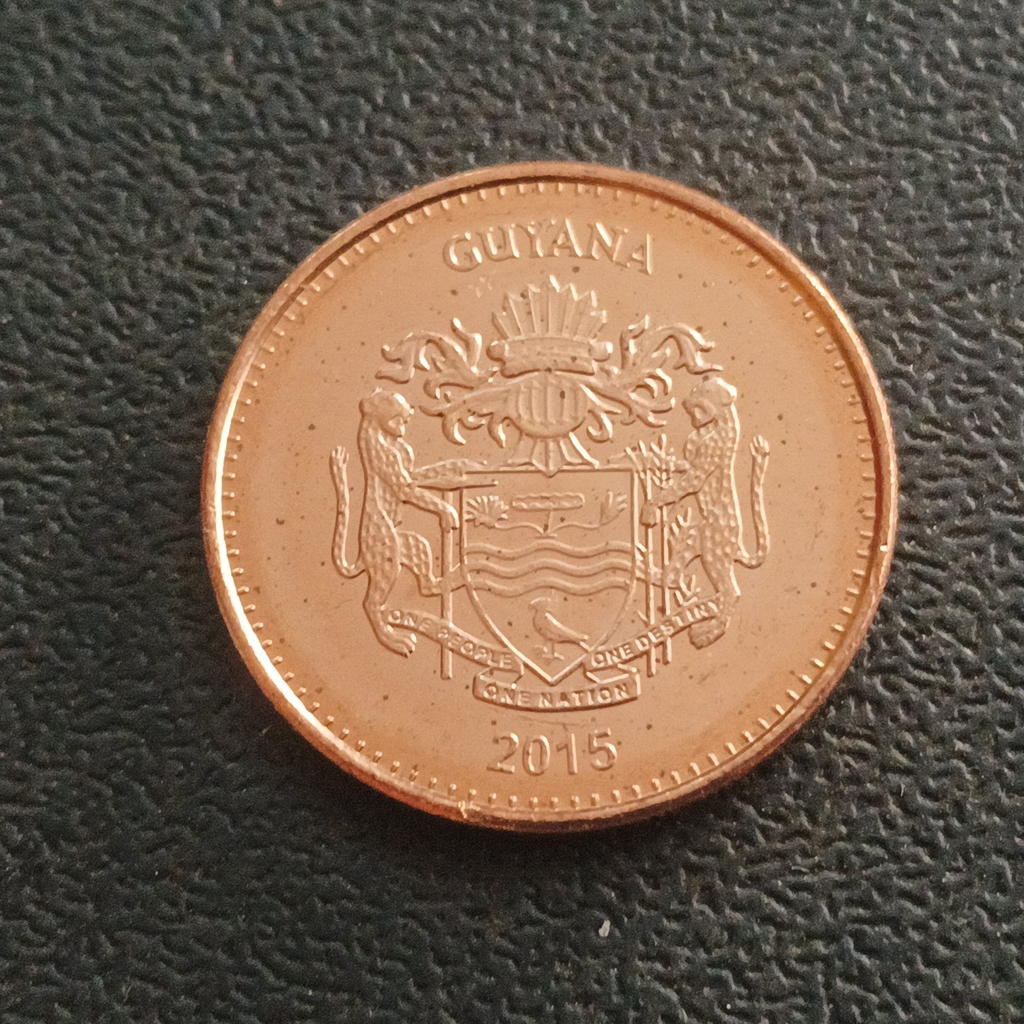5 Dollars 2015 UNC - Guyana