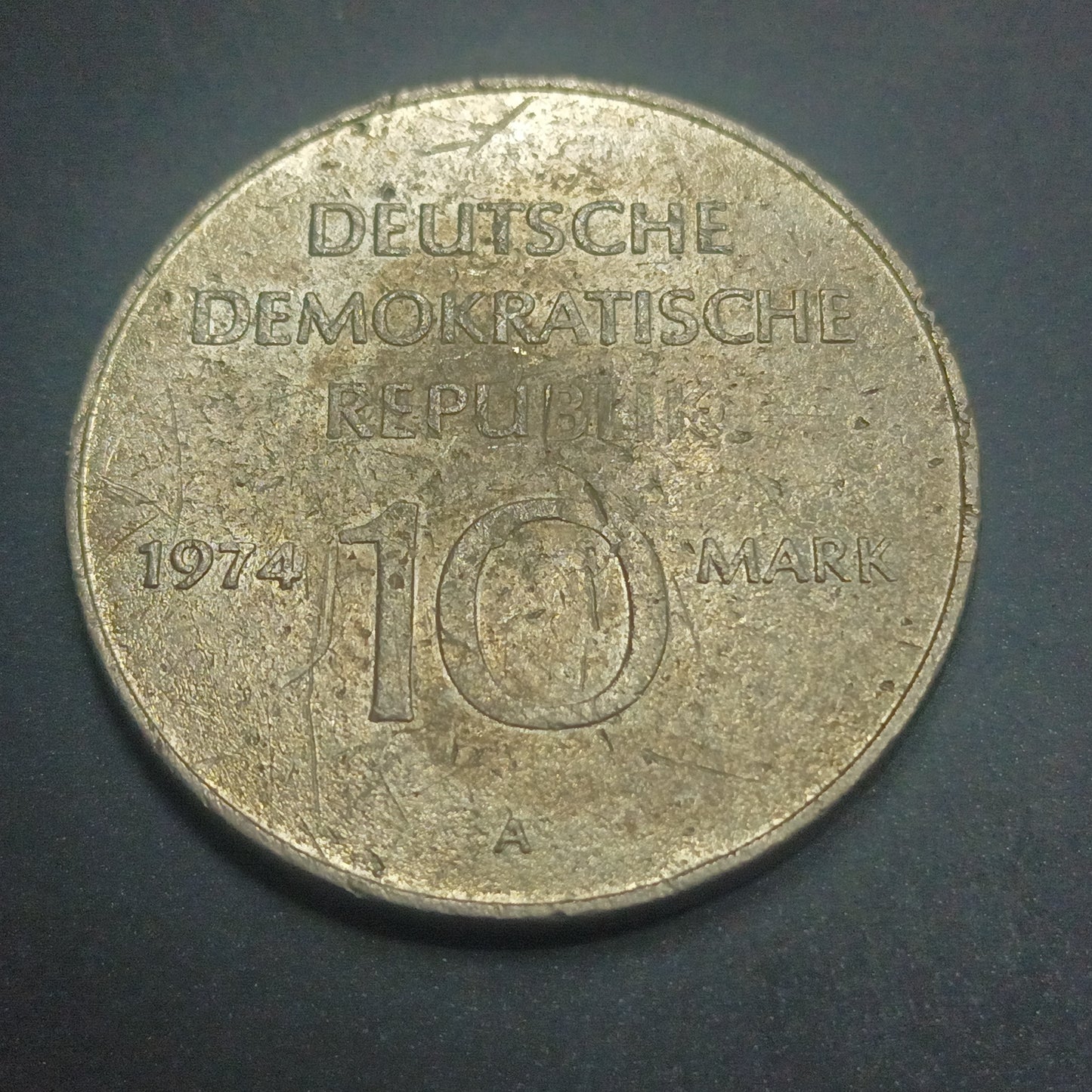 10 Mark 1974 - 25th Anniversary of the German Democratic Republic - Germany (Ref: AUC1676)