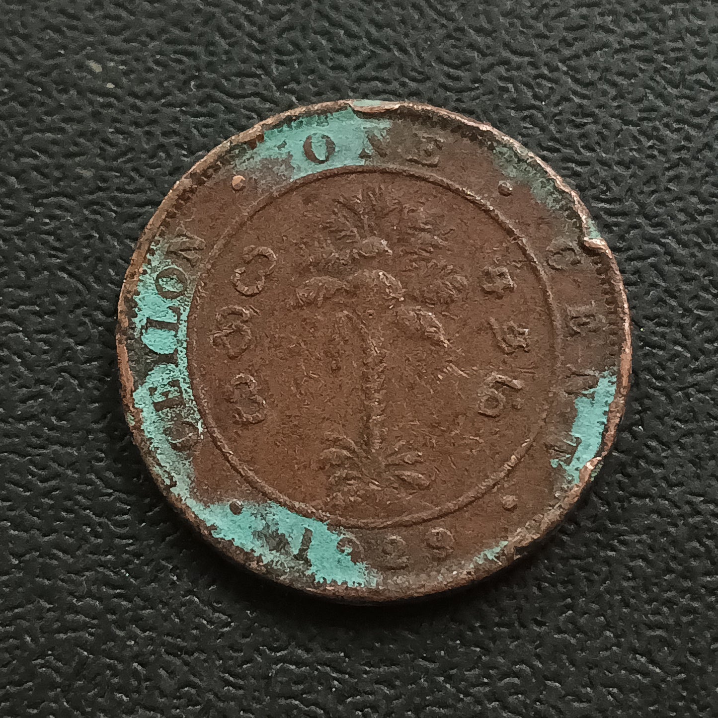 1 Cent 1929 George V Ceylon (Ref : AUC0929)
