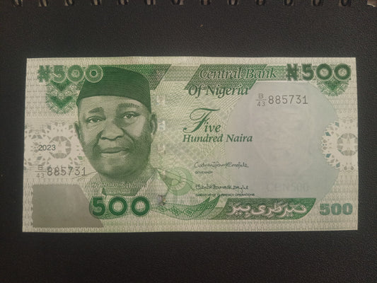 500 Naira 2023 UNC - Nigeria